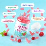 MEENCCD Alpha Lipoic Acid Gummies - emballage écologique et sans sucre ajouté.