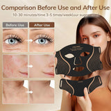 MEFELE Cln masque lumière infrarouge pour cou, soutien détente et confort.