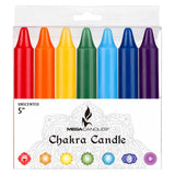 Bougie Mega Candles chakra jaune pour clarté et motivation.
