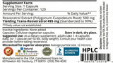 Mega Resveratrol – capsule micronisée, meilleure biodisponibilité et utilisation facile.