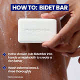 Megababe Bidet Bar - texture veloutée pour lavage externe agréable.