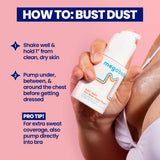 Megababe Poudre sans talc: dépôt direct dans les chaussures et les ceintures.