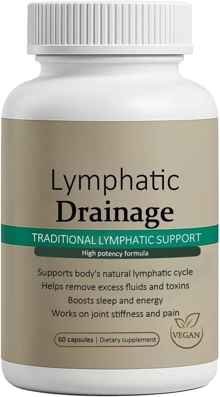 Megacephalus: bouteille de capsules drainage lymphatique pour soutenir l'équilibre hydrique et le bien-être.