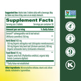 MegaFood Ashwagandha Complex – mini-tablettes faciles à prendre au quotidien.