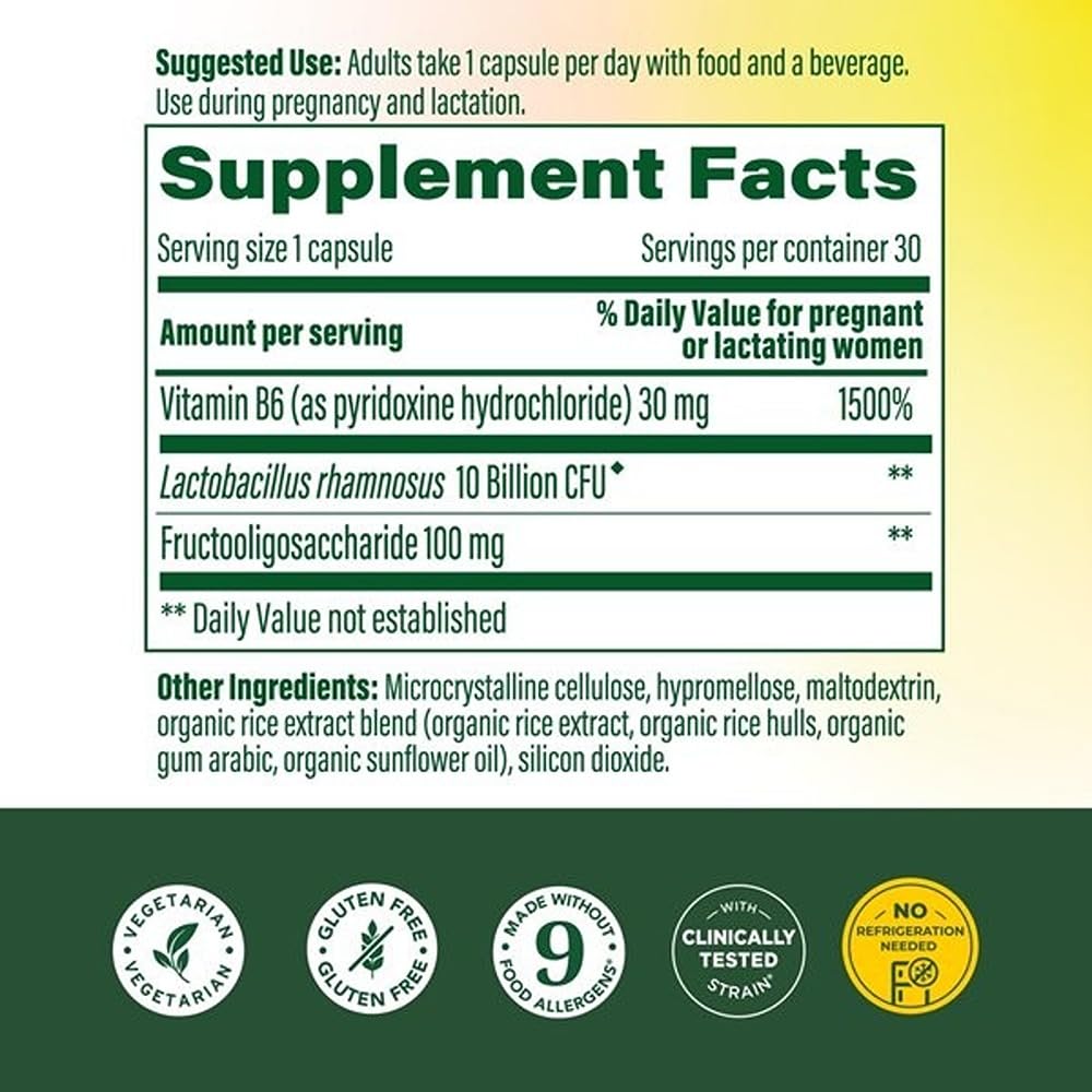 MegaFood Baby Me 2 : capsules probiotiques prénatales, prise quotidienne pratique.