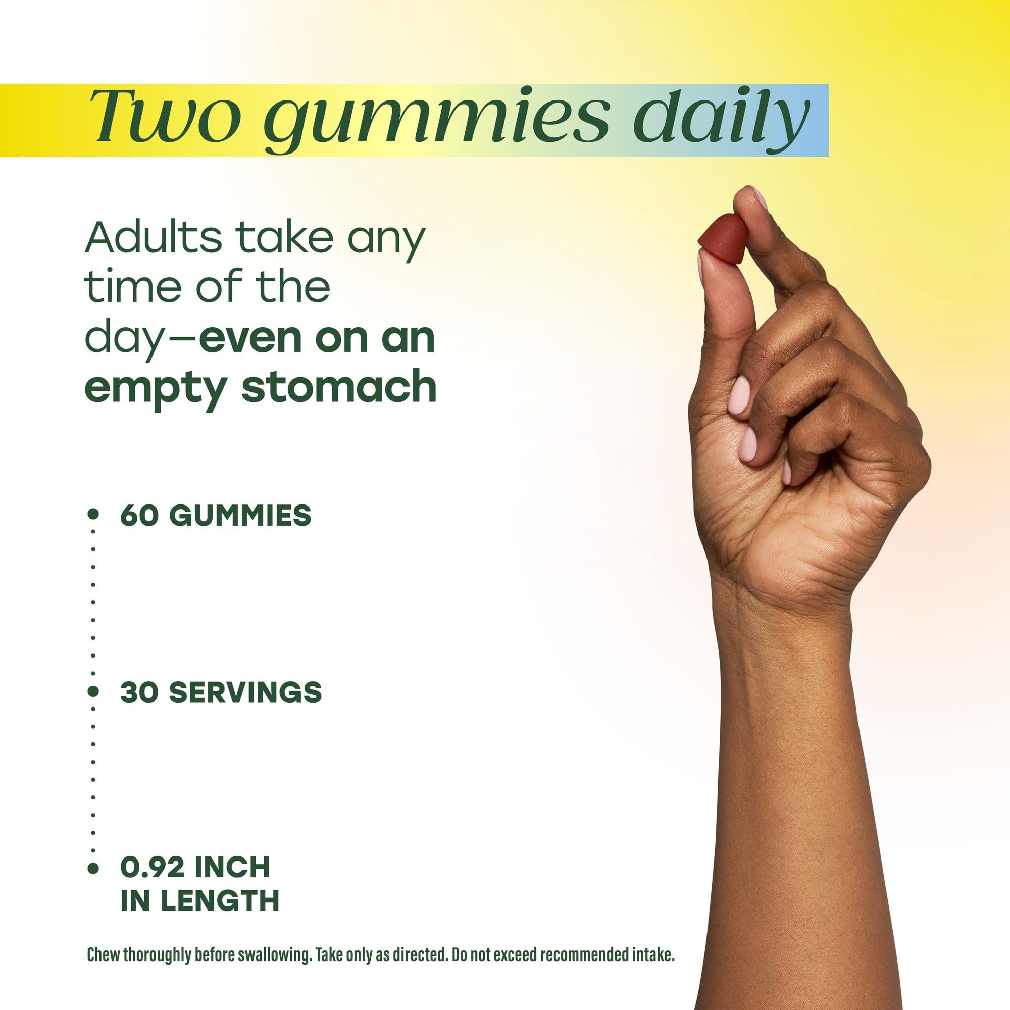 Gommes végétariennes MegaFood Baby & Me 2, option sans viande.