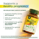 MegaFood Baby & Me 2, ingrédients réels orange-carotte-chou pour une nutrition naturelle.