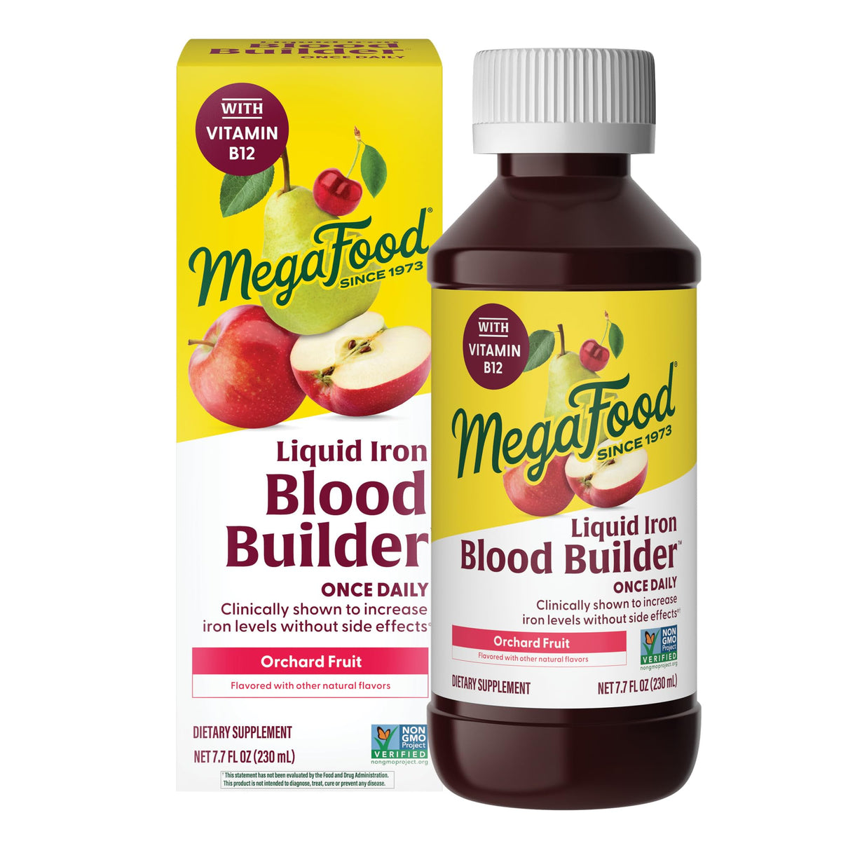 MegaFood Blood Builder – Bouteille fer liquide prête à l'emploi, potentiel soutien d'énergie