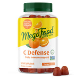 Gommes MegaFood C Defense au goût agrume pour un apport pratique en vitamine C.
