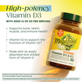 MegaFood capsules mini-d3-k2 – prise facile avec repas quotidien