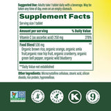 Ingrédients réels comme orange et cranberry dans MegaFood Complex C.