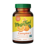 MegaFood Complex C tablettes orange pour soutien immunitaire quotidien.