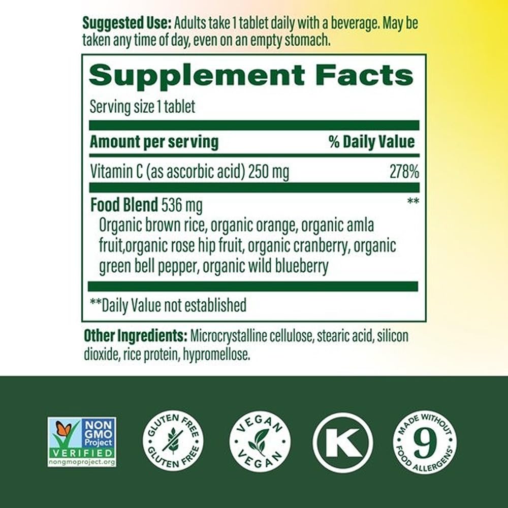MegaFood Complex C – tablettes prêtes à être avalées au quotidien.