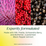 MegaFood Turmeric Curcumin Bioperine: étiquette affichant 300 mg par portion.