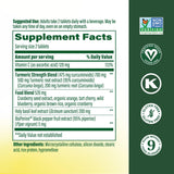 MegaFood Curcuminoïdes Tablettes: dosage élevé pour une utilisation quotidienne.