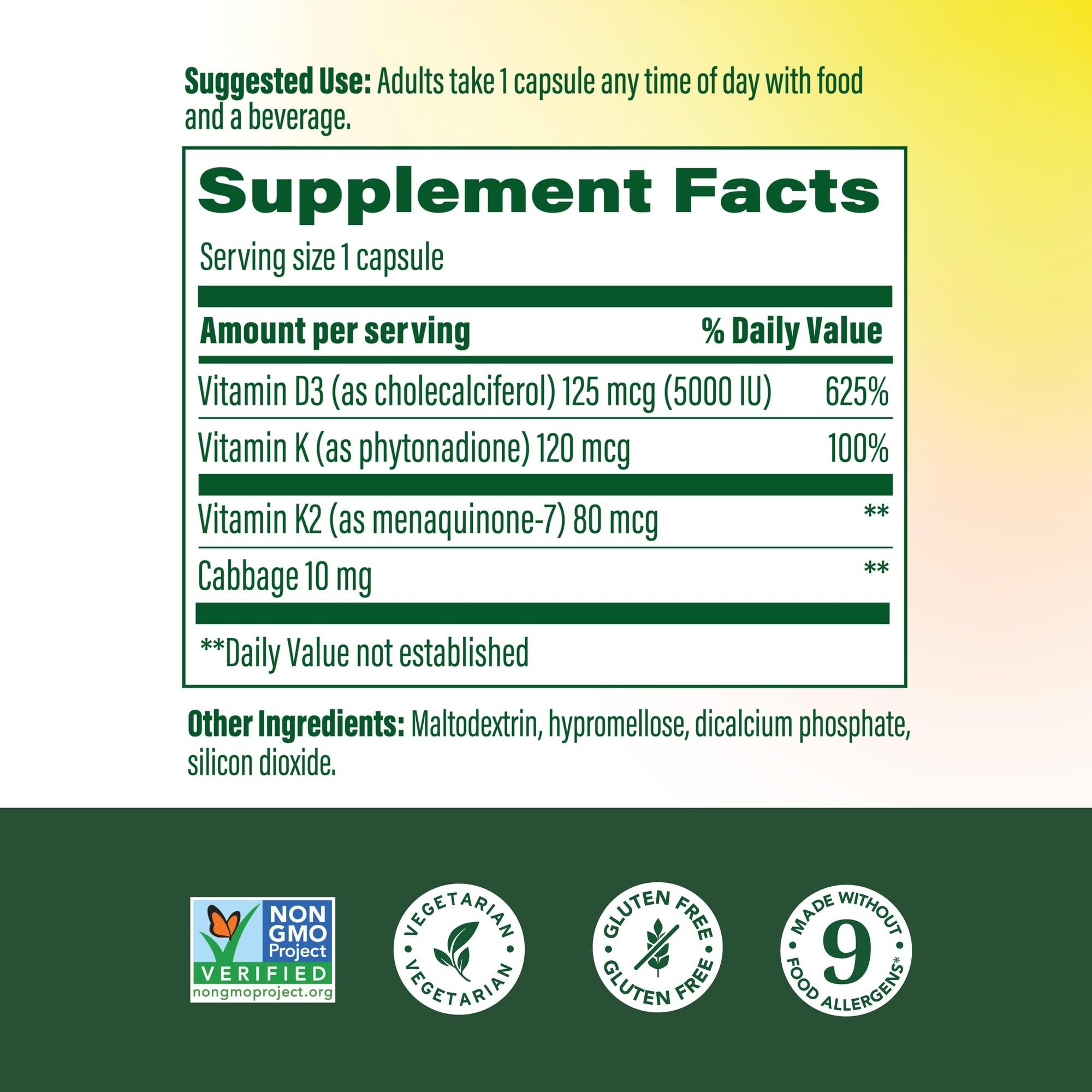 MegaFood D3 et K2 – capsules associées pour soutenir les os