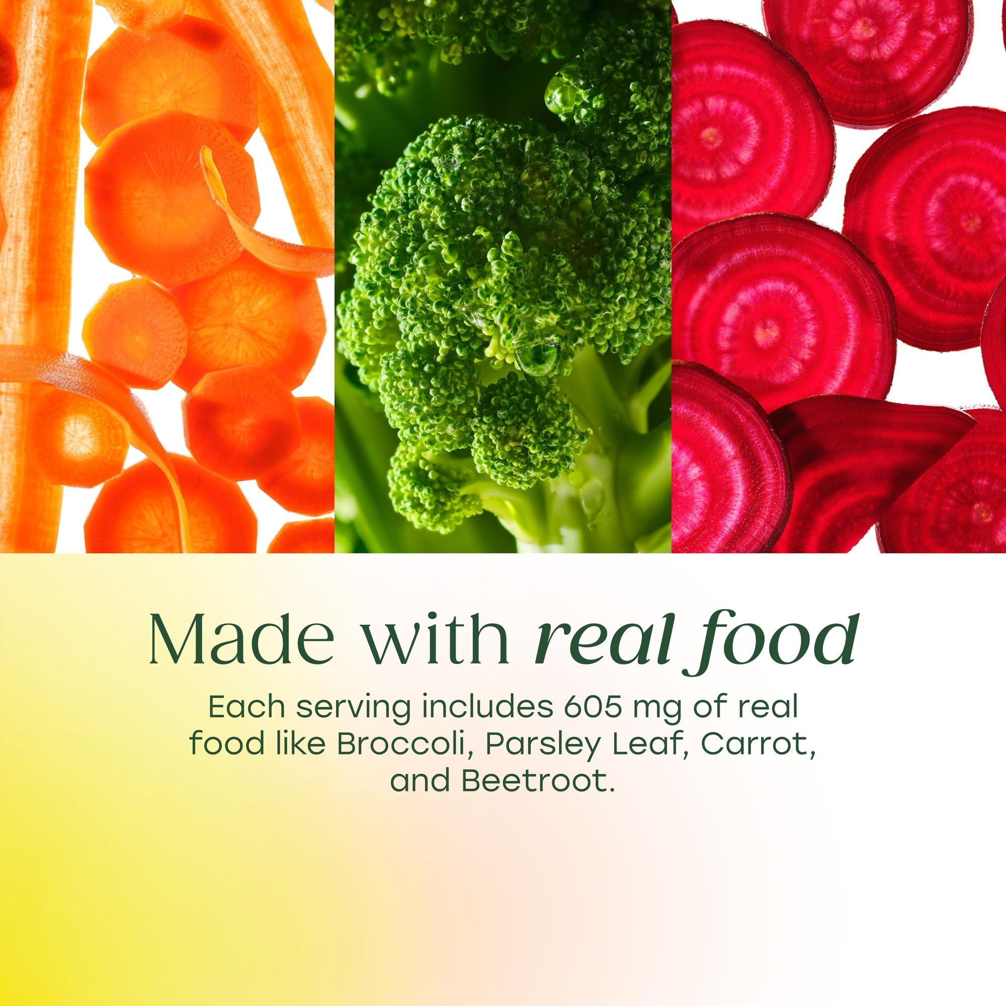 MegaFood étiquette nutritionnelle – informations claires sans allergènes