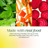 Étiquette MegaFood sans gluten pour plus de clarté