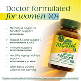 MegaFood Femmes 40+ – composition complète de vitamines pour un apport nutritionnel.