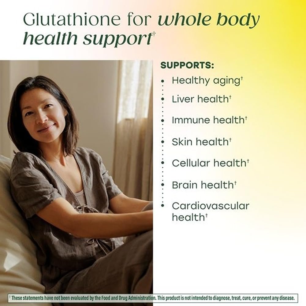 MegaFood Glutathion Liposomal, verre d’eau prêt à être consommé.