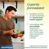 Gommes MegaFood vitamines B et D3 – énergie et concentration