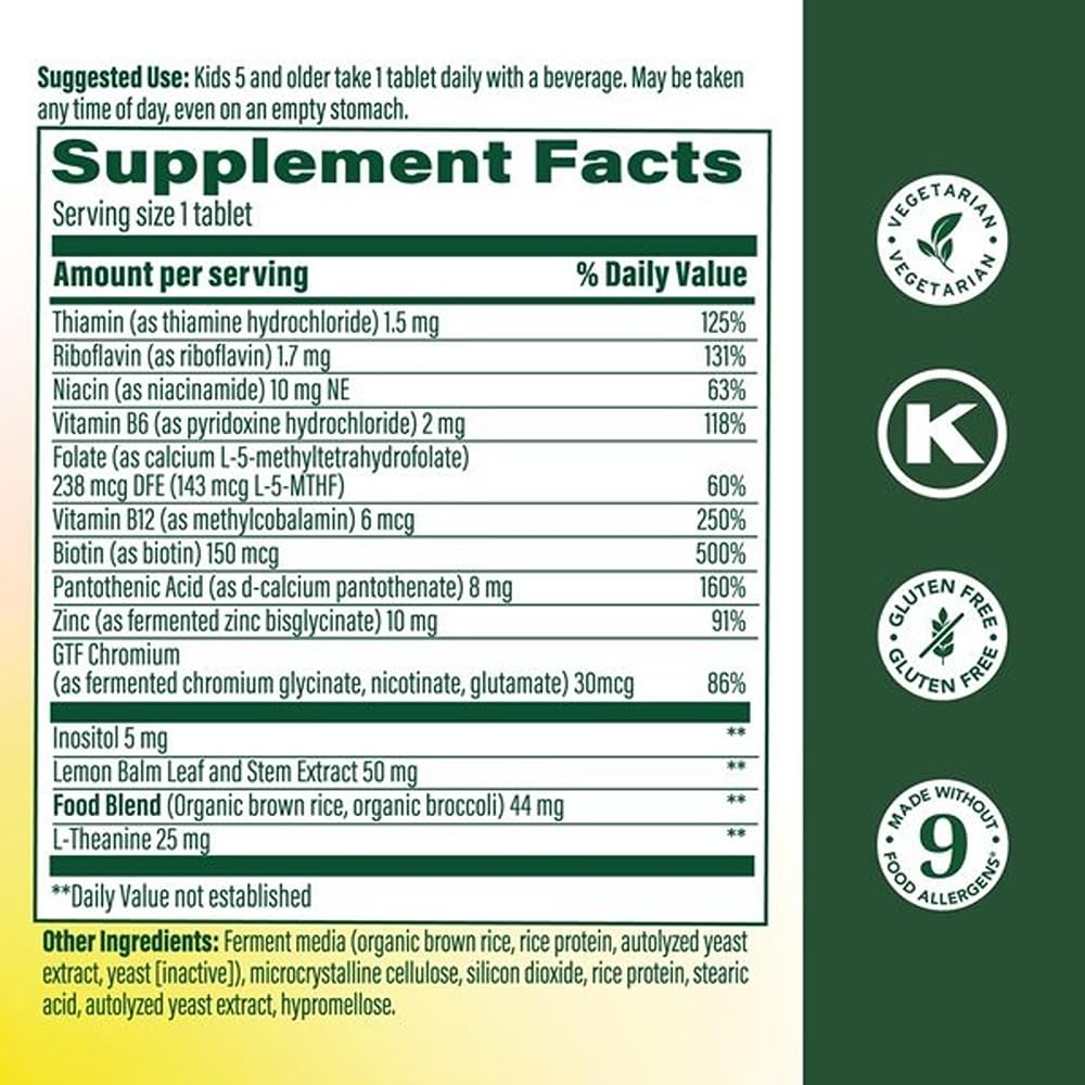 MegaFood Kids B Complex — comprimés mini faciles à prendre pour enfants actifs