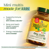 MegaFood Kids Daily Multivitamin – emballage vert et accessoires de dosage
