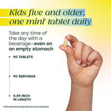 MegaFood Kids Vitamin B Complex : mini-tablettes faciles à intégrer dans la routine de l'enfant.