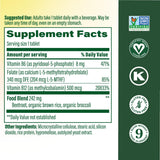 MegaFood Methyl B12 végan - comprimés faciles à avaler avec ou sans repas.