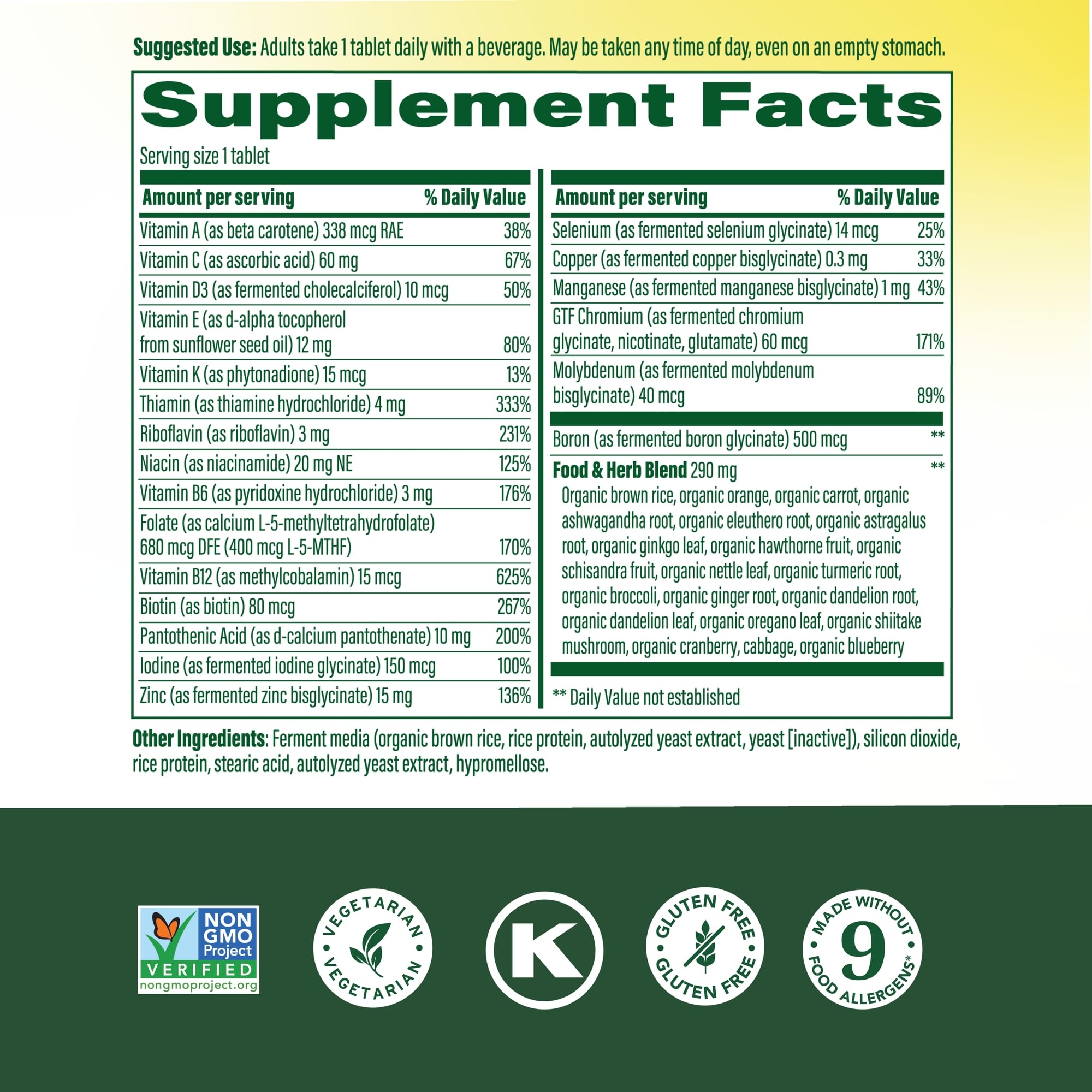 MegaFood Multivitamine Homme 40+ – capsules faciles à prendre.