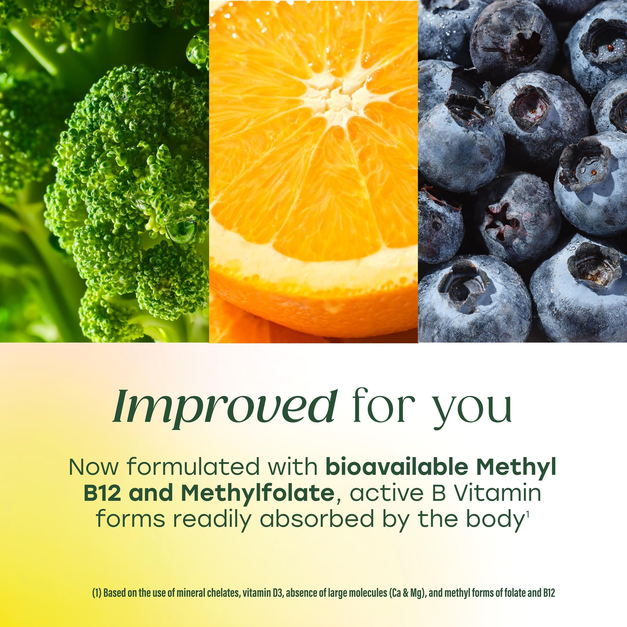 MegaFood Multivitamine Homme 40+ – vitamines bio-disponibles pour une meilleure absorption.