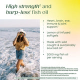 MegaFood Omega-3: étiquette claire montrant purification et absence d'allergènes
