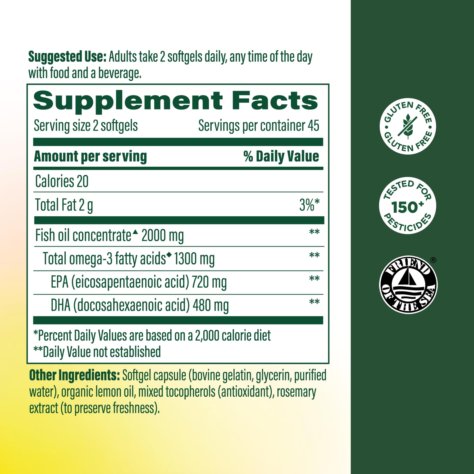 MegaFood Omega-3: gélules faciles à avaler pour le soutien quotidien
