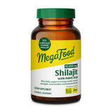 MegaFood Shilajit dans la bouteille montrant une énergie et une vitalité potentielles.