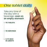 Tablettes végétariennes MegaFood avec minéraux fermentés et vitamines.