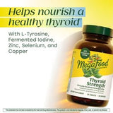MegaFood Thyroid Strength: capsules blanches prêtes à être consommées.