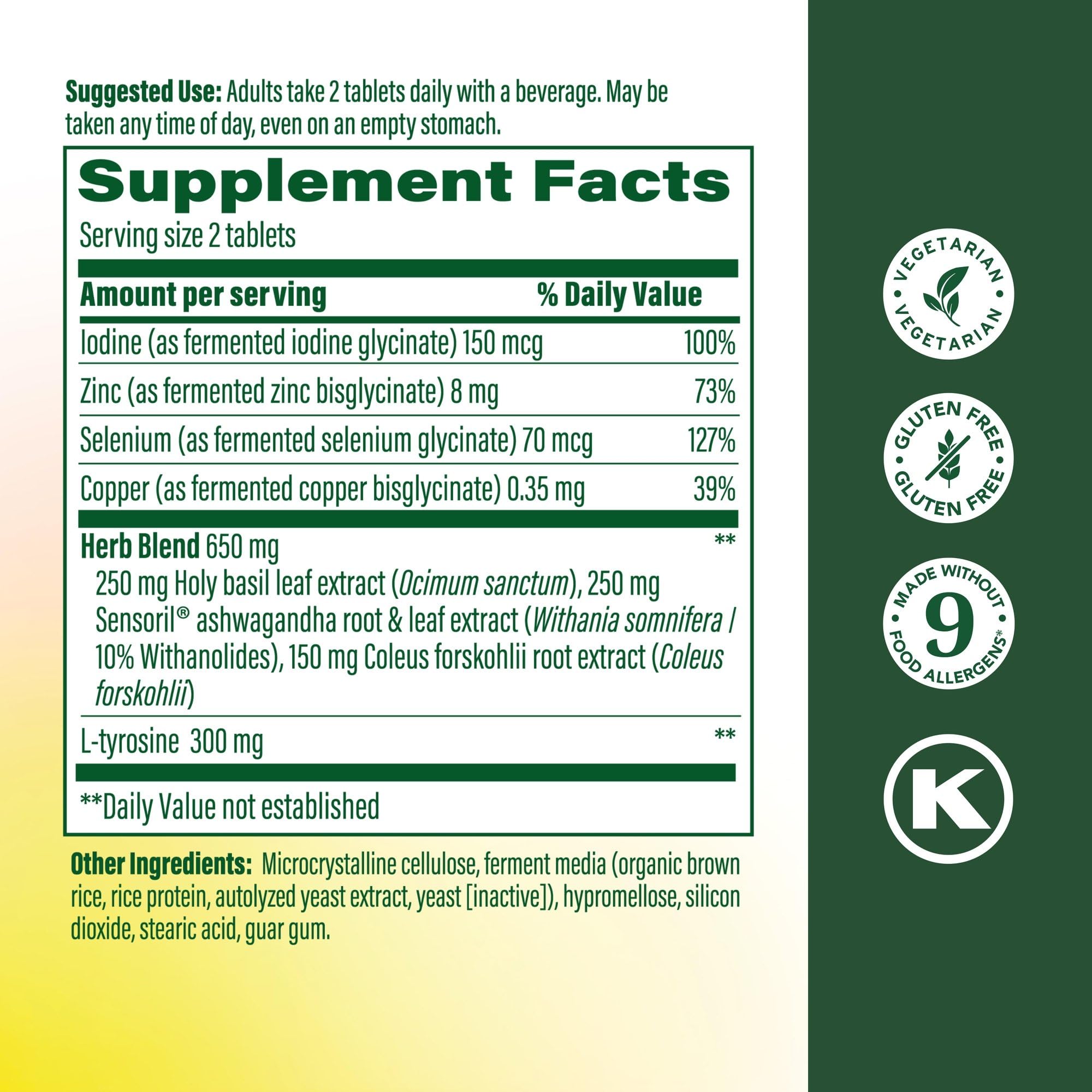 MegaFood Thyroid Strength – Focus sur les ingrédients clés pour le soutien quotidien