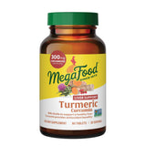 MegaFood Turmeric Curcumin gélules dans flacon, faciles à prendre au quotidien.