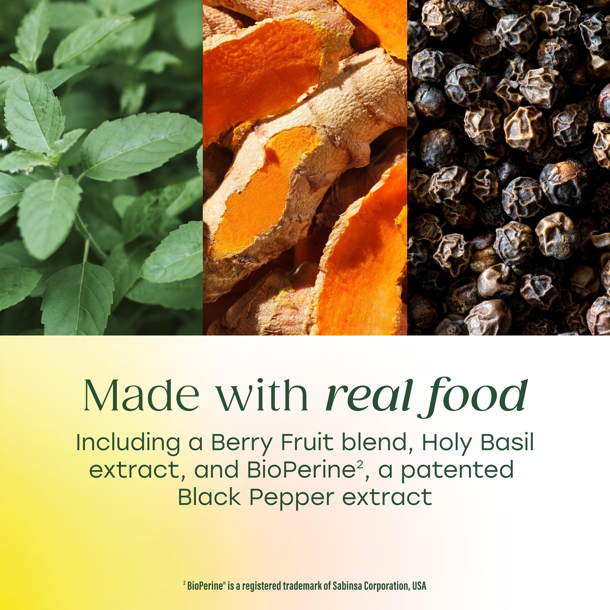 MegaFood Turmeric: testé sur 150 substances chimiques et métaux lourds.