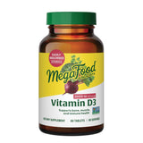 MegaFood Vitamin D3 2000 UI – bouteille, soutien des os et du système immunitaire
