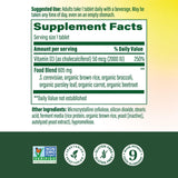 MegaFood Vitamin D3 2000 UI – tablettes faciles à prendre au quotidien