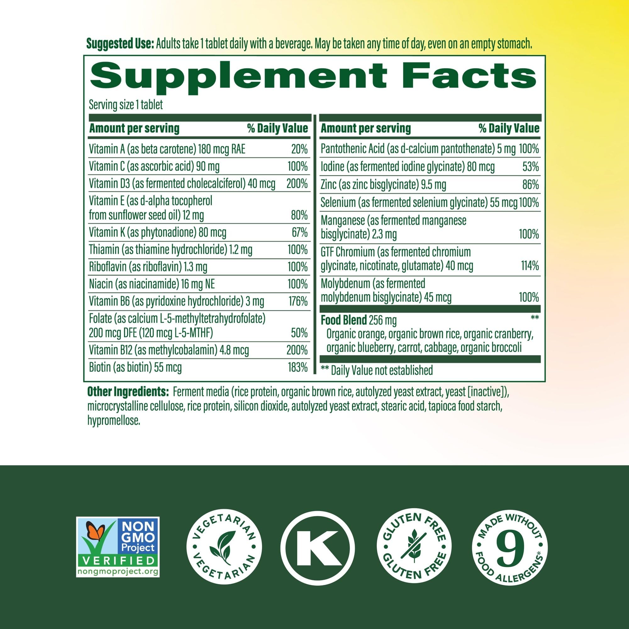 MegaFood vitamine D3 soutient les os et le bien-être potentiel.