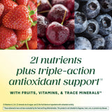 MegaFood Whole Body 55+ Gummies: saveur fraise naturelle et agréable.