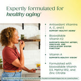 MegaFood Whole Body 55+ Gummies: prise facile trois gommes par jour.