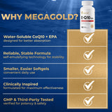 Megagold E-Q10 Sol – utilisation quotidienne recommandée avec repas.