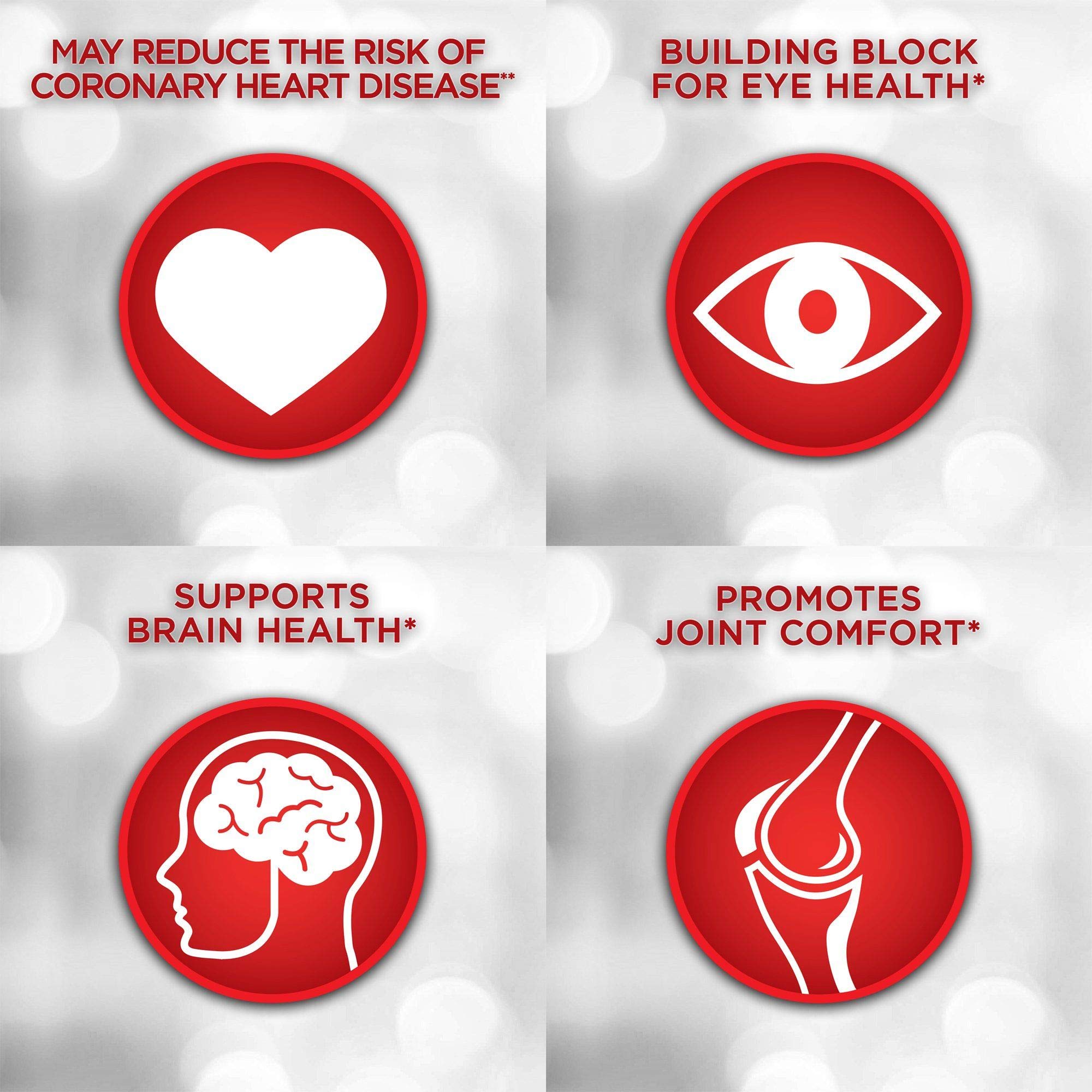 Megared Advanced 4-en-1 : étiquette claire indiquant les usages quotidiens et bénéfices potentiels.
