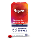Megared oméga-3 poisson-krill, capsules faciles à avaler pour le quotidien