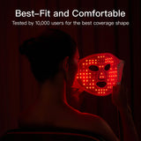 MEGELIN Masque LED rouge visage design-compact: rangement discret et transport facile.