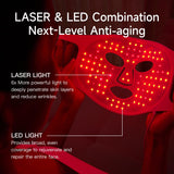 MEGELIN Masque LED rouge visage longueurs-dondes: peut soutenir un teint éclatant en routine.