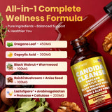 MEGNETA Candida Cleanse – etiquette: ingrédients clés et usages possibles.
